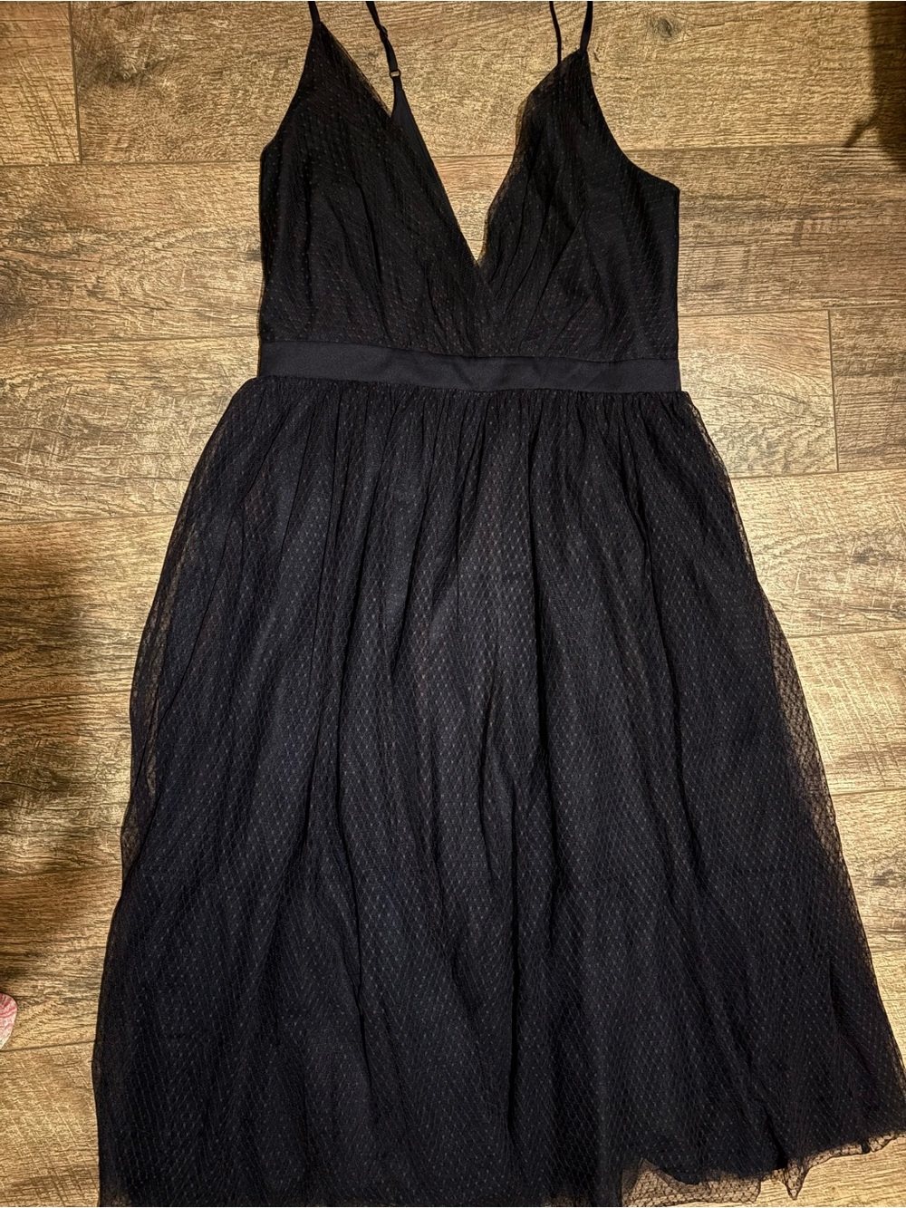 Express Black Spaghetti Strap Midi Dress